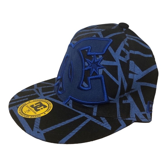 DC Shoes hat cap size 7 1/8 Blue and black - Picture 8 of 10